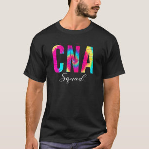 Tie Dye Cna Squad For Work Job Title Men Women T-Shirt