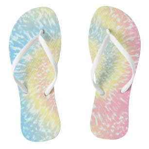 Tie Dye Colourful Batik Hippy Style Jandals