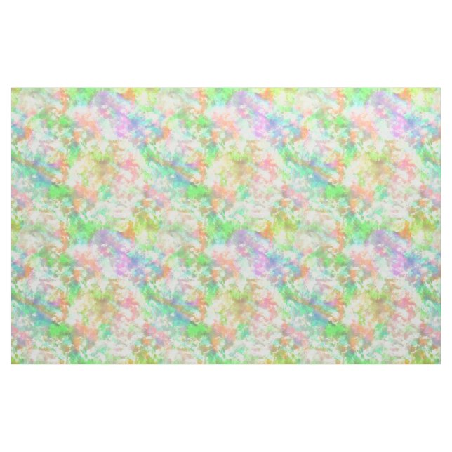 Tie Dye Colourful Boho Retro Hippie Pattern Fabric (Yard)