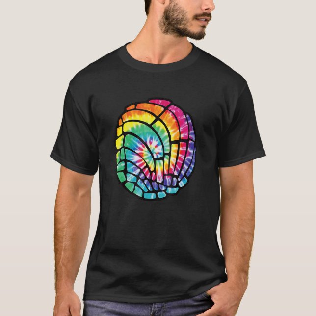 Tie Dye Conchas Pan Dulce Latina Spanish Mujer Con T-Shirt (Front)