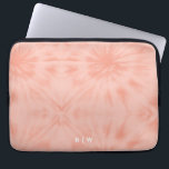 Tie Dye | Coral Pink Modern Pastel Laptop Sleeve<br><div class="desc">A simple tie dye pattern with a soft pastel coral pink colour palette. The perfect on trend gift or accessory can easily be customised with your name, initials, monogram, hashtag or slogan! Tie-Dye is making a major comeback right now and is officially the Biggest Trend of the Year! We think...</div>
