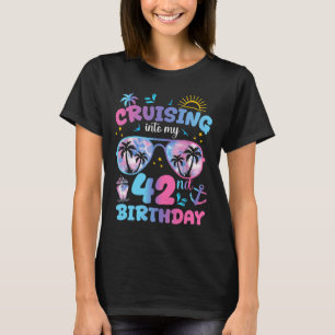 Tie Dye Cruising Into My 42nd Birthday Sungles Tri T-Shirt