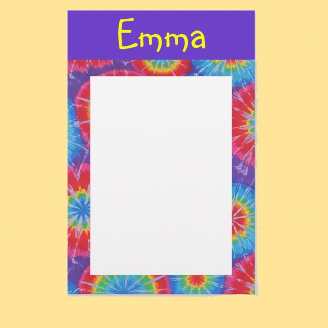 Tie dye customisable stationary stationery (Creator Uploaded)