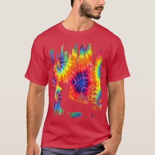 Tie Dye Dachshund Hippie Puppy Funny T-Shirt