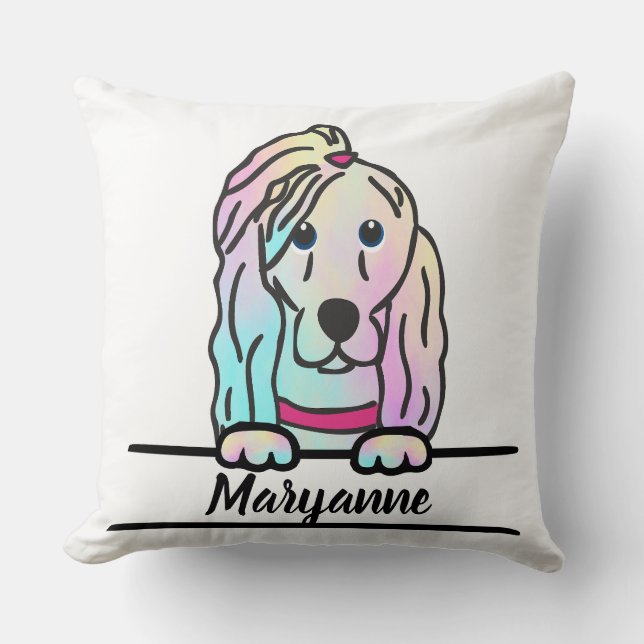 Tie Dye Dog Cushion (Front)