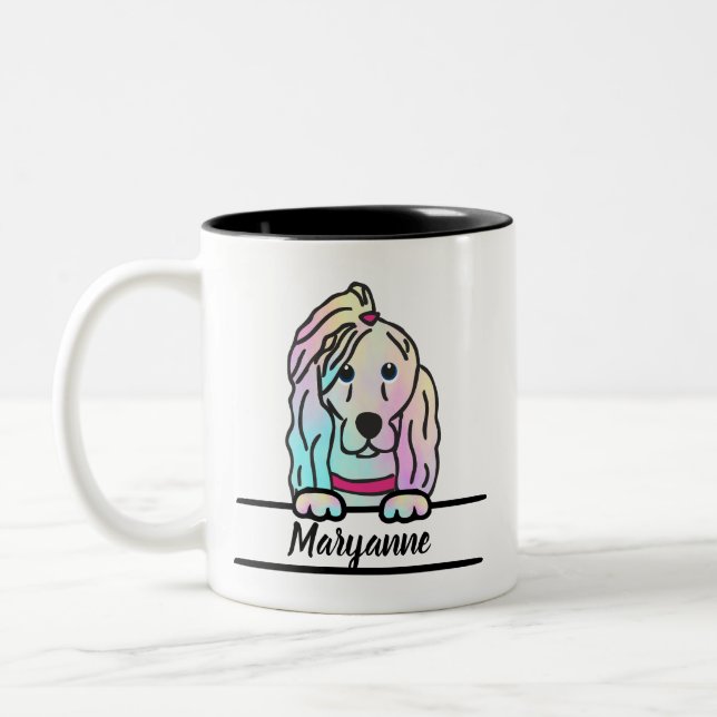 Tie Dye Dog Mug (Left)