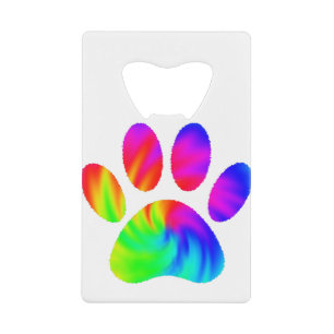 Tie Dye Dog Paw Print Graphic
