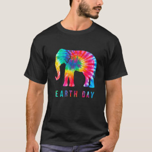 Tie Dye Elephant Lover Earth Day 2020 Costume Envi T-Shirt