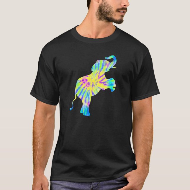 Tie Dye Elephant T-Shirt (Front)