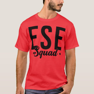 Tie Dye ESE Squad Pocket Teacher Appreciation Back T-Shirt