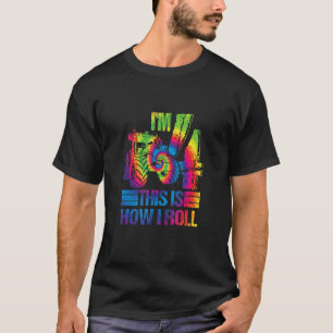 Tie Dye Farm Tractor I'm 4th Birthday Party 4 Year T-Shirt