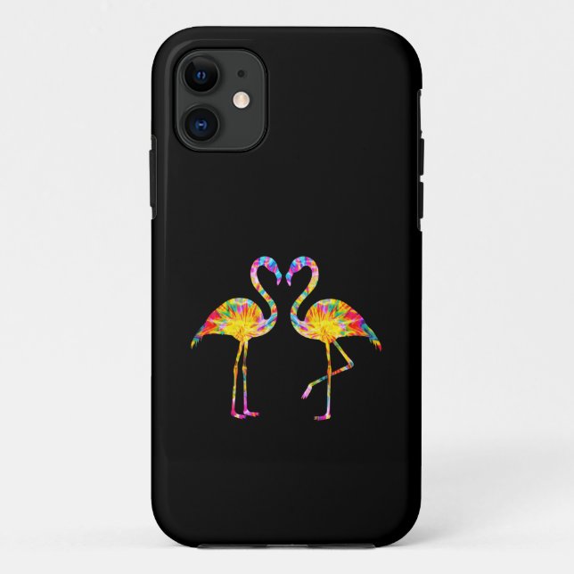 TIE DYE FLAMINGO Case-Mate iPhone CASE (Back)