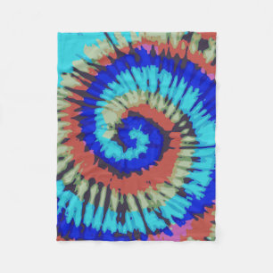 Tie Dye Fleece Blanket