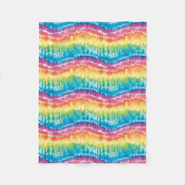 Tie Dye Fleece Blanket (Front)