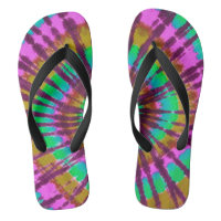 Tie Dye Flip Flops