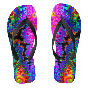 Tie Dye Fractal Jandals