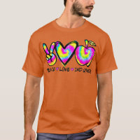 Tie Dye Funny Peace Love 2nd Grade School Happy Te