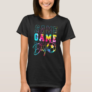 Tie Dye Game Day Soccer Mirror Soccer Mum Soccer T-Shirt