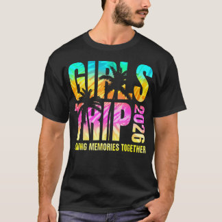 Tie Dye Girls Trip 2026 Matching Summer Beach T-Shirt