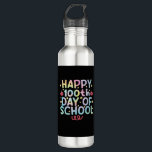 Tie Dye Happy 100th Day Of School Teacher Student  710 Ml Water Bottle<br><div class="desc">Tie Dye Happy 100th Day Of School Teacher Student 100 Days T-Shirt</div>