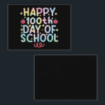 Tie Dye Happy 100th Day Of School Teacher Student  Card<br><div class="desc">Tie Dye Happy 100th Day Of School Teacher Student 100 Days T-Shirt</div>