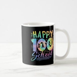 Tie Dye Happy 100th Day Of School Teacher Student Coffee Mug