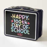 Tie Dye Happy 100th Day Of School Teacher Student  Metal Lunch Box<br><div class="desc">Tie Dye Happy 100th Day Of School Teacher Student 100 Days T-Shirt</div>