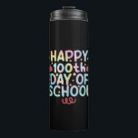 Tie Dye Happy 100th Day Of School Teacher Student  Thermal Tumbler<br><div class="desc">Tie Dye Happy 100th Day Of School Teacher Student 100 Days T-Shirt</div>