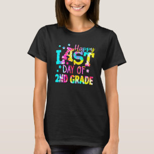 Tie Dye Happy Last Day of 2nd Grade Graduation Kid T-Shirt