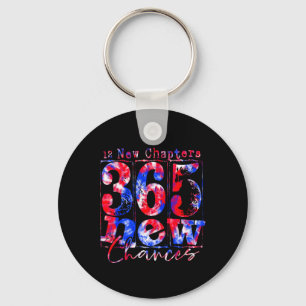 Tie-dye Happy New Years 12 New Chapters 365 New Ch Key Ring