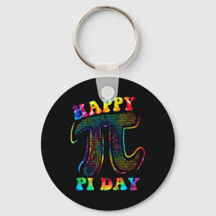 Tie Dye Happy Pi Day 3.14 Math Teacher Kids Men Wo Key Ring