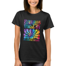 Tie dye Harris Waltz 2024 Election Kamala T-shirt