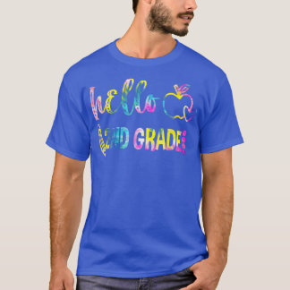 Tie Dye Hello 2nd Grade Team 2nd Grade Back To Sch T-Shirt