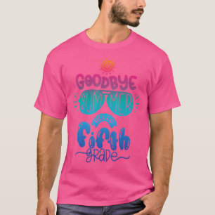 Tie Dye Hello Fifth 5th Grade Teacher First Day Of T-Shirt