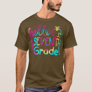 Tie Dye Hello Seventh Grade Team 7th Grade Back To T-Shirt