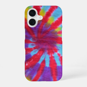 Tie Dye Hippie design iPhone 16 Case