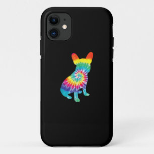 Tie Dye Hippie French Bulldog Gift For Dog Lover Case-Mate iPhone Case
