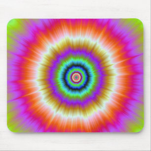 Tie-Dye in Violet Red and Green Mousepad