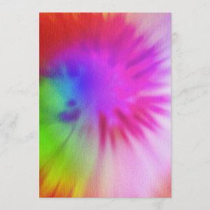 Tie Dye Invitations
