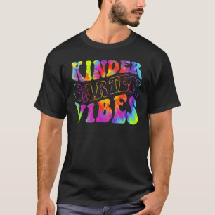 Tie Dye Kindergarten Vibes Teachers Back To Schoo T-Shirt