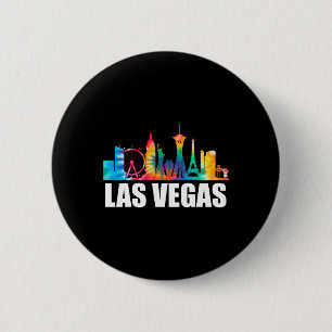 Tie Dye Las Vegas Nevada Groom Party Trip Vacation 6 Cm Round Badge