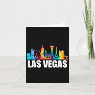 Tie Dye Las Vegas Nevada Groom Party Trip Vacation Card