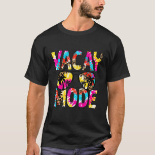 Tie Dye Leopard Vacay Mode Family Vacation Summer  T-Shirt