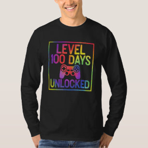Tie Dye Level 100 Days Of School Unlocked 100 Days T-Shirt