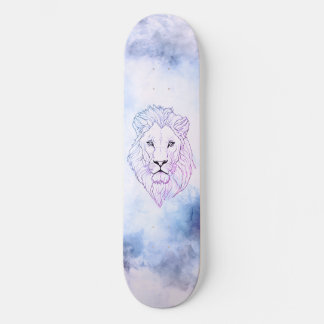 Tie-dye lions skateboard