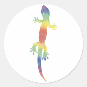 Tie Dye Lizard Sticker