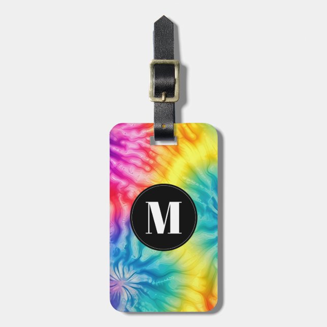 Tie Dye Luggage Tag (Front Vertical)