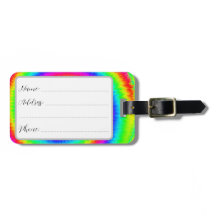Tie Dye Luggage Tag