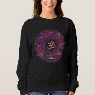 Tie Dye Mandala Yoga Symbol Namaste Sweatshirt