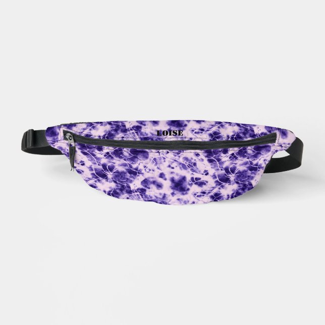 Tie-Dye Marble Custom Fanny Pack (Front)